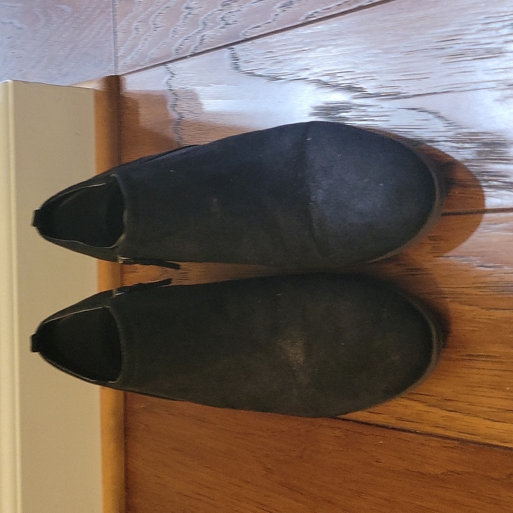 Franco Sarto black heeled ankle booties 9 - Picture 6 of 7